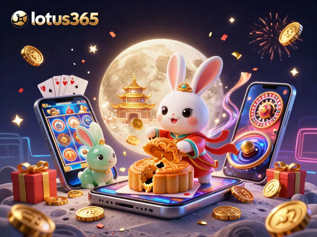 Engage with lotus365 while enjoying a vibrant 3D casino experience featuring the moon rabbit.
