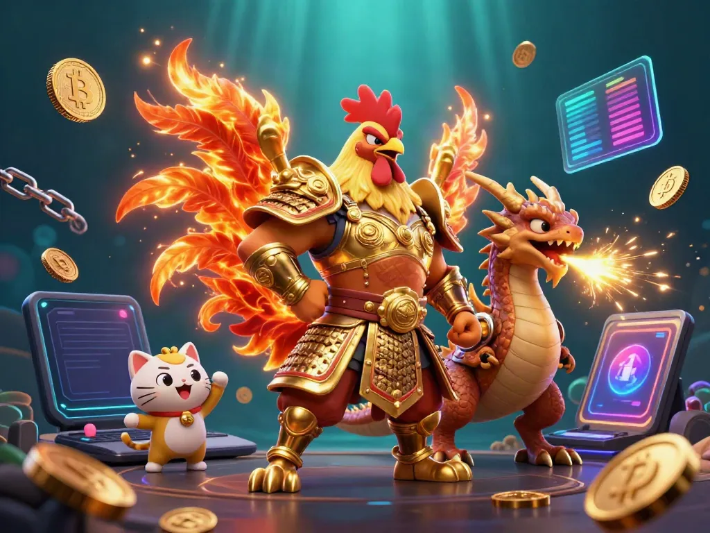 Engage with the exciting world through Link vào Loto188, featuring vibrant cartoon characters and crypto elements.