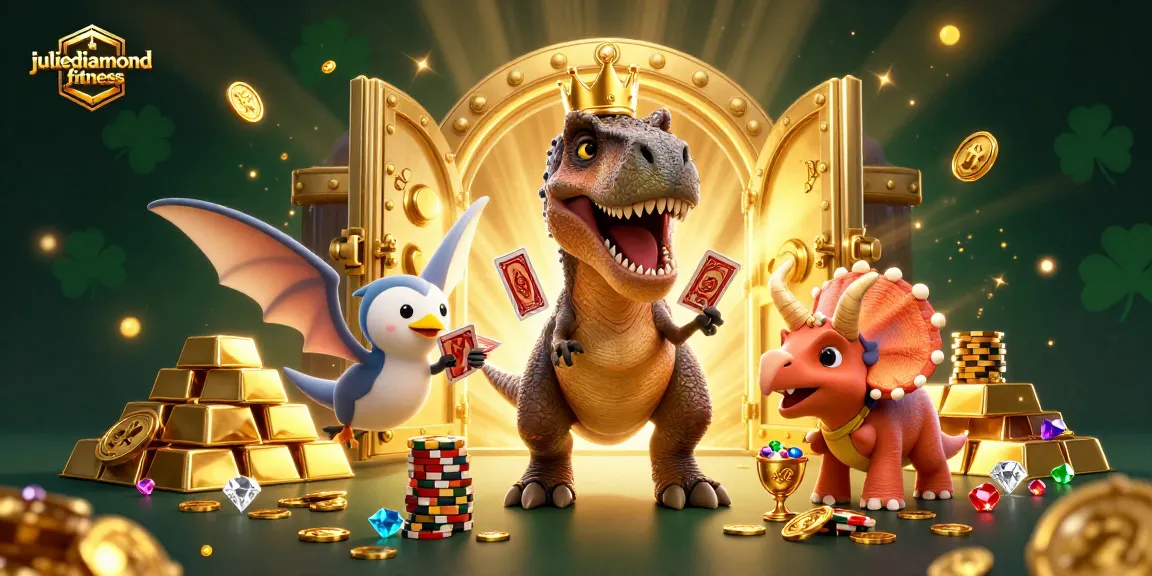 Experience exciting gameplay at juliediamondfitness with a vibrant scene of animated characters enjoying casino thrills.