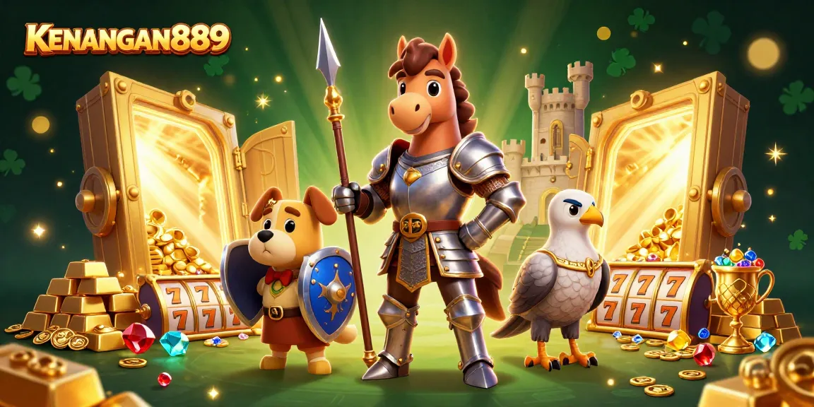 Experience the excitement of KENANGAN889 with dynamic slot action and vibrant gold treasure.