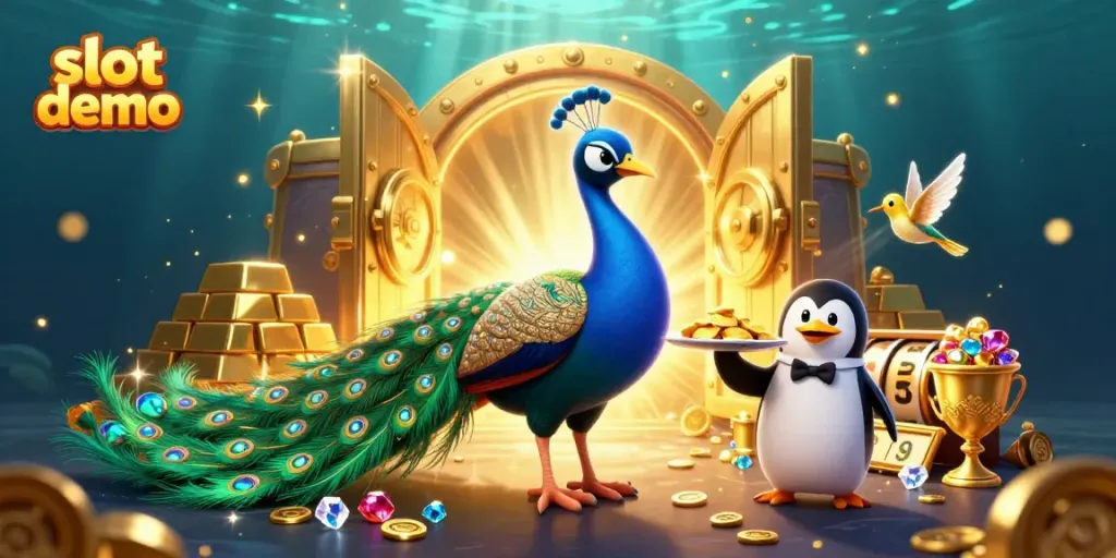Experience the vibrant action in this slot demo with colorful characters and casino treasures.
