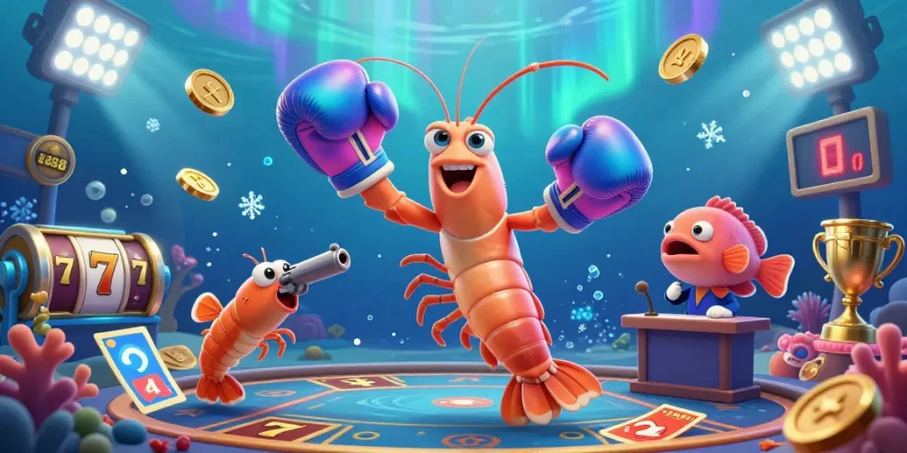 Experience thrilling U888 gameplay with dynamic slot reels and exciting underwater characters.