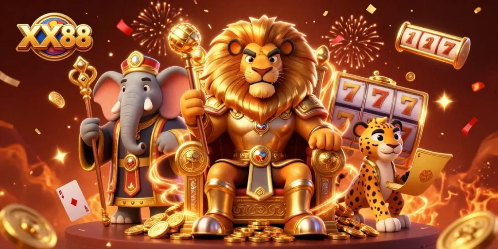 Engage with the exciting world of XX 88 casino games featuring vibrant characters and colorful gaming elements.