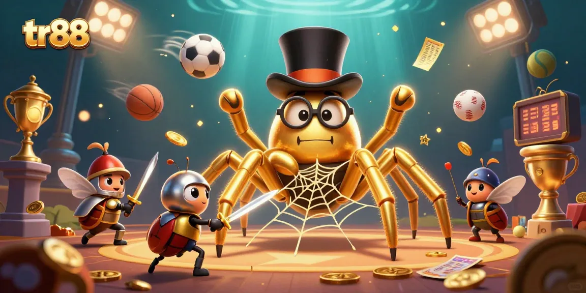 Engage with tr88's thrilling casino adventures in this dynamic 3D illustration featuring exciting casino elements.